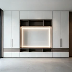 Customized Wood Media Console