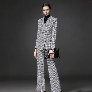 OEM ODM Womens Suits &amp; Blazers Fashion Ladies Office Wear Blazer or Skirts Suits with Customizable Fabric Style Length Fit