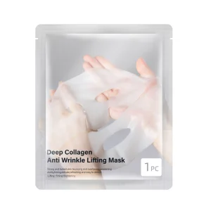 Hydrolyzed Collagen Hyaluronic Acid Anti-Wrinkle Gel Sheet Mask for Face Moisturizing Brightening Elastic Plump Skin All Skin