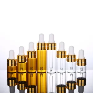 Amber/Blue Mini Glass Dropper