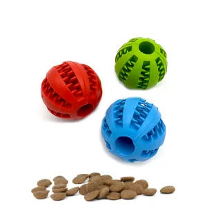 Custom Tooth Cleaning Hiding Food Rubber Ball