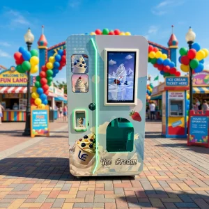 Automatic Vending Machine Soft Ice Cream Machine With Coin Slot for Export Manufactured With SDK Function