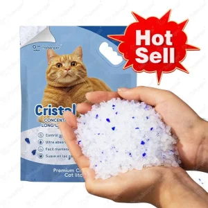 Premium 3.8L Arena para Gatos Ecológica de Cristal para Máxima Absorción