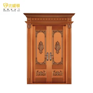 Handmade Modern French Style Metal Entry Door