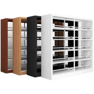 Metal Library Bookshelf Home Furniture Storage Rack Book Cabinet