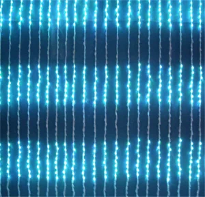 Christmas Light Festival Waterfall