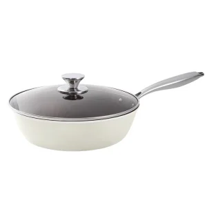 Titanium Alloy Non-Stick Ceramic Frying Pan Flat Steak Pan Induction
