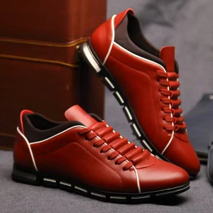 Men's Genuine Leather Breathable Mesh Slip-On Casual Sports Business Multifunctional Soft Sole Wearable Commuting Shoes