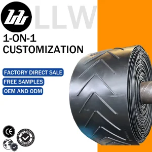 Heavy Duty Modular Oil Resistant Anti-Bacterial Durable Rubber Conveyor Belt for Wood Processing Plant and Restaurant