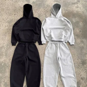 Custom Logo Heavy Weight Hoodie Set
