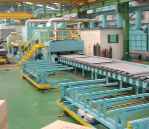 Rust Removal Metal Steel Sheet Plate Surface Cleaning Shot Blasting Machine