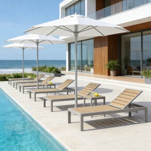 Aluminum Outdoor Sunbathing Lounge Chair