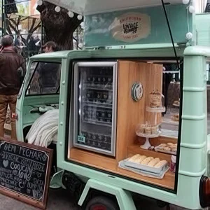 New Factory Customized Ice Cream Cart Ape Coffee Shop Electric Tuk Tuk Trucks Restaurant Fruit Stand Mobile Beer Bar Cart