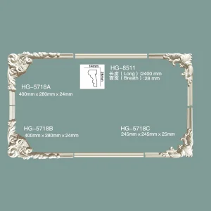 Door Window Frame Tile Trim Line Polyurethane Chair Dado Rail Interior Panel Wall Moulding