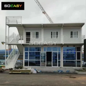 Precio barato embalaje estándar oficinas temporales arquitectura de contenedores de envío casas prefabricadas construcción
