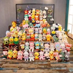 10-15cm Plush Toys Children's Claw Machine Clip Vending Machine Small Doll Mini Plush Toys