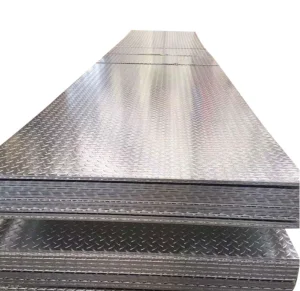 SS400 1.5-100mm Mild Steel Chequered Plate MS Checker Plate Checkered Steel Plate
