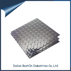 Diamond Aluminum Threaded Plate Custom 3105 3003 H22 Patterned Aluminum Tread Plate