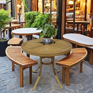 Commercial Aluminum Portable Bar Table Restaurant Outdoor Balcony Round Table