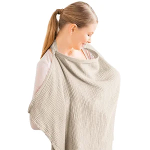 Cotton Gauze Nursing Shawl