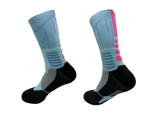 Meias de Poliéster Altas Antiderrapantes Inverno Simples Crew Cano Curto Tubo ODM Descartáveis Tecidas 3D Designer Personagem Alto Fino Spandex
