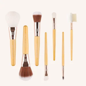 Factory Price Bamboo Handle Makeup Brush Set