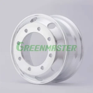 24.5" Inch Machined/Polished Forged Magnesium Aluminum Alloy Light Truck Bus Trailer Wheels Rim and Steel Wheel Rims 24.5X8.25 24.5*9.00 (8/10 Holes) with Tires