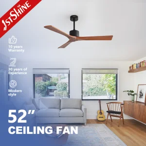 1stshine Ceiling Fan OEM Fancy Wooden Blades DC Motor Fan