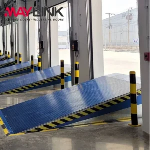 Maylink Heavy Duty Loading Dock Leveler with Non-Slip Steel Surface for Safe Truck Access