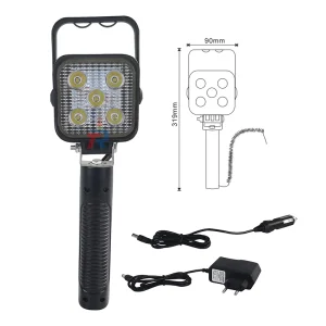 Handheld 15W LED Work Light Built-in 2200mAh Battery Rechargeable Square Design Spot/Flood Beams for Outdoor Emergency Use
