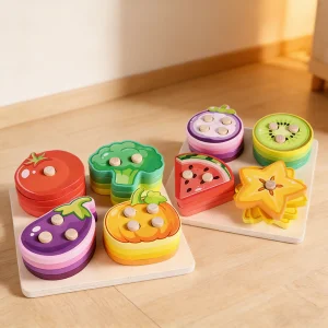 Montessori Baby Vegetable Fruit Sorting Game