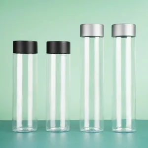 200ml 300ml 500ml Round Pet Plastic Cosmetic Lotion Toner Bottle Packaging for Beauty Products