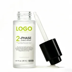 Creme Sérum de Dupla Fase para Nutrientes Suaves, Iluminar o Opaco, Reduzir Rugas Oculares, Colágeno de Baixo Peso Molecular