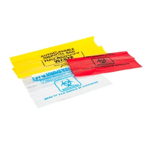 Autoclavable Biohazard Waste Bags for Laboratory Hospital and Clinical Use