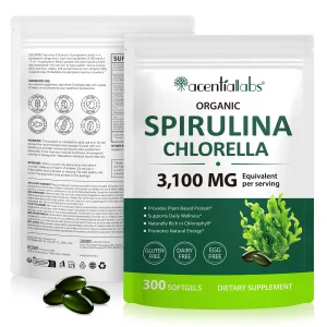 Acentiallabs Organic Spirulina Chlorella