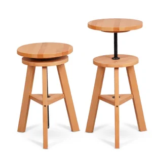 LISI German Beech Wood Adjustable Height Chair for Painting Easel Wooden Drafting Artist Stool for Artists Studio Kitchen Bars
