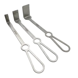 Veterinary Flat Hook Bone Retractors Stainless Steel Orthopedic Retractor Pet Orthopedic Surgical Instruments 3Pcs/Set
