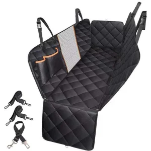 Customizable Luxury Solid Pattern Dog Car Seat Cover