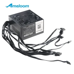 Amoloom Non-Modular PSU ATX Switching Power Supply 230W with 4+4pin