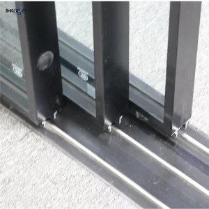 Hotel Outdoor Slim Slide Villa Patio Glass Panoramic Aluminum Frame Sliding Doors