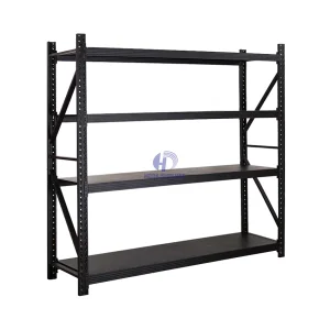 Heavy Duty 5 Layer Steel Industrial Shelving Racks with Corrosion Protection Stackable Pallet Storage Boltless Warehouse Racking