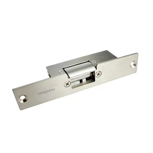 Fail-Secure / Fail-Safe 12VDC Stainless Steel Narrow Mouth Standard -Type Glass Door Electric Strike Lock for Wooden Aluminum Glass Fireproof Metal Door