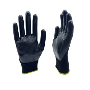 Chinese Supplier Mens Nitrile Insulated Work Latex Black Garden Working for Workers Gloves Safety Gloves for Work