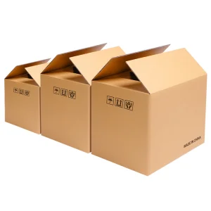 Caja corrugado marrón