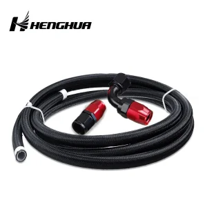 An4 An6 An8 An10 An12 An16 An20 High Temperature Resistant Stainless Steel Wire Braided Engine Oil Cooler Hose PTFE Tube