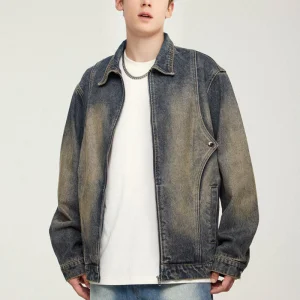 High-Quality Washed Denim Jacket
