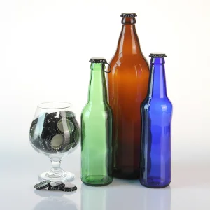 Food Grade 250ml 330ml Wholesale Glass Beer Bottle with Aluminum Lid