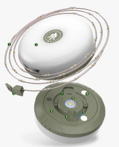 Luz de Cordão de Camping LED ao Ar Livre à Prova d'Água Decorativa Luz de Cordão de Camping Luzes de Natal Fadas