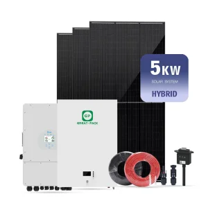 5kwh Kit de Armazenamento de Bateria Powerwall Fotovoltaico Trifásico 5kw Sistema Solar Híbrido