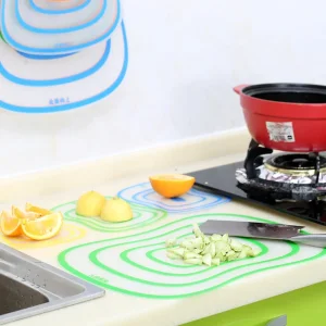 Flexible Transparent Kitchen Chopping Block Cutting Board Non-Slip Cooking Tool Mi25801